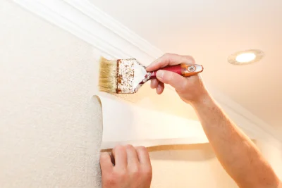 Pose de papier peint à Guinzeling — revêtements muraux et toiles de verre